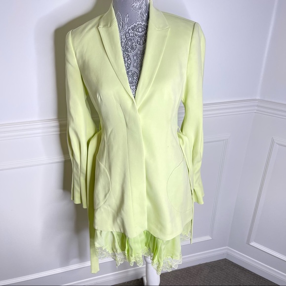 JONATHAN SIMKHAI Victoria Blazer Crepe Dress Pear - Picture 14 of 16